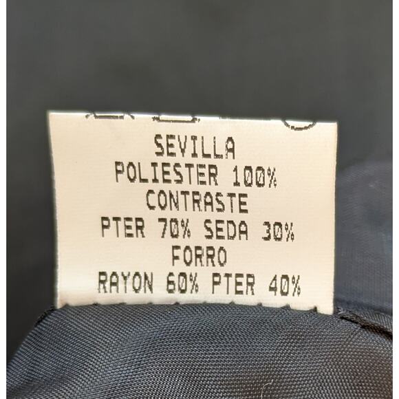 Tendencias Ferrera Blazer 12 Black Organza Ruffle Dressy Cocktail Holiday Spain - Picture 12 of 12